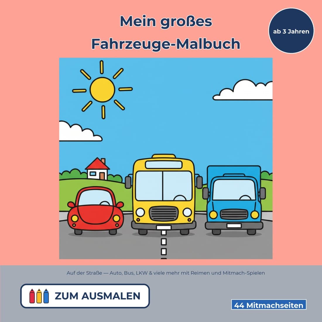 Cover: Wienen Fahrzeuge-Malbücher ab 3