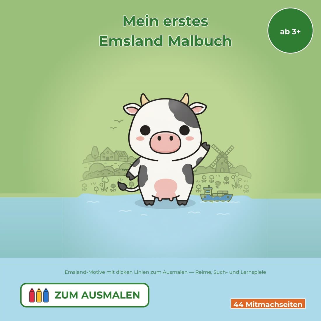 Cover: Mein erstes Emsland Malbuch ab 3 Jahren
