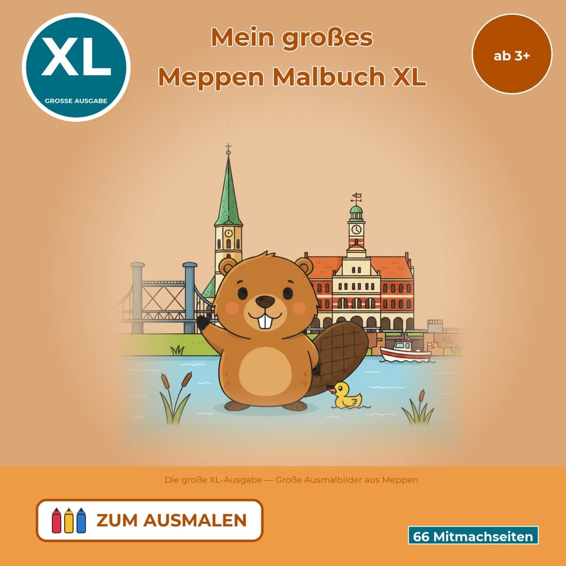 Cover: Mein großes Meppen Malbuch XL