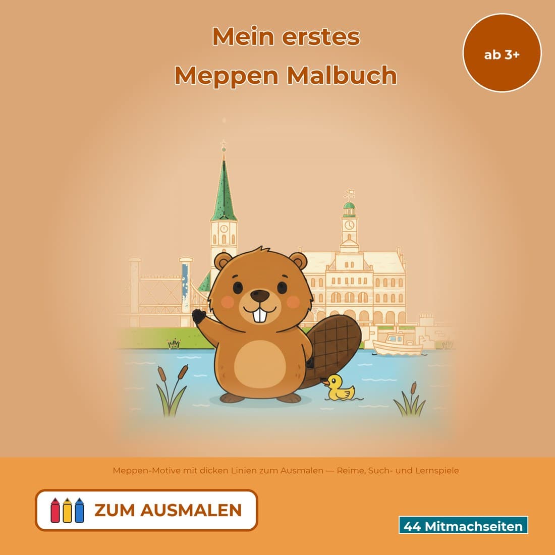 Cover: Mein erstes Meppen Malbuch ab 3 Jahren