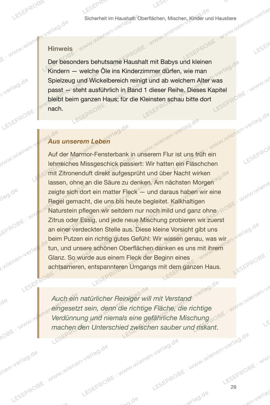 Rücksicht auf Haustiere aus „Ätherische Öle für ein natürlich sauberes Zuhause“