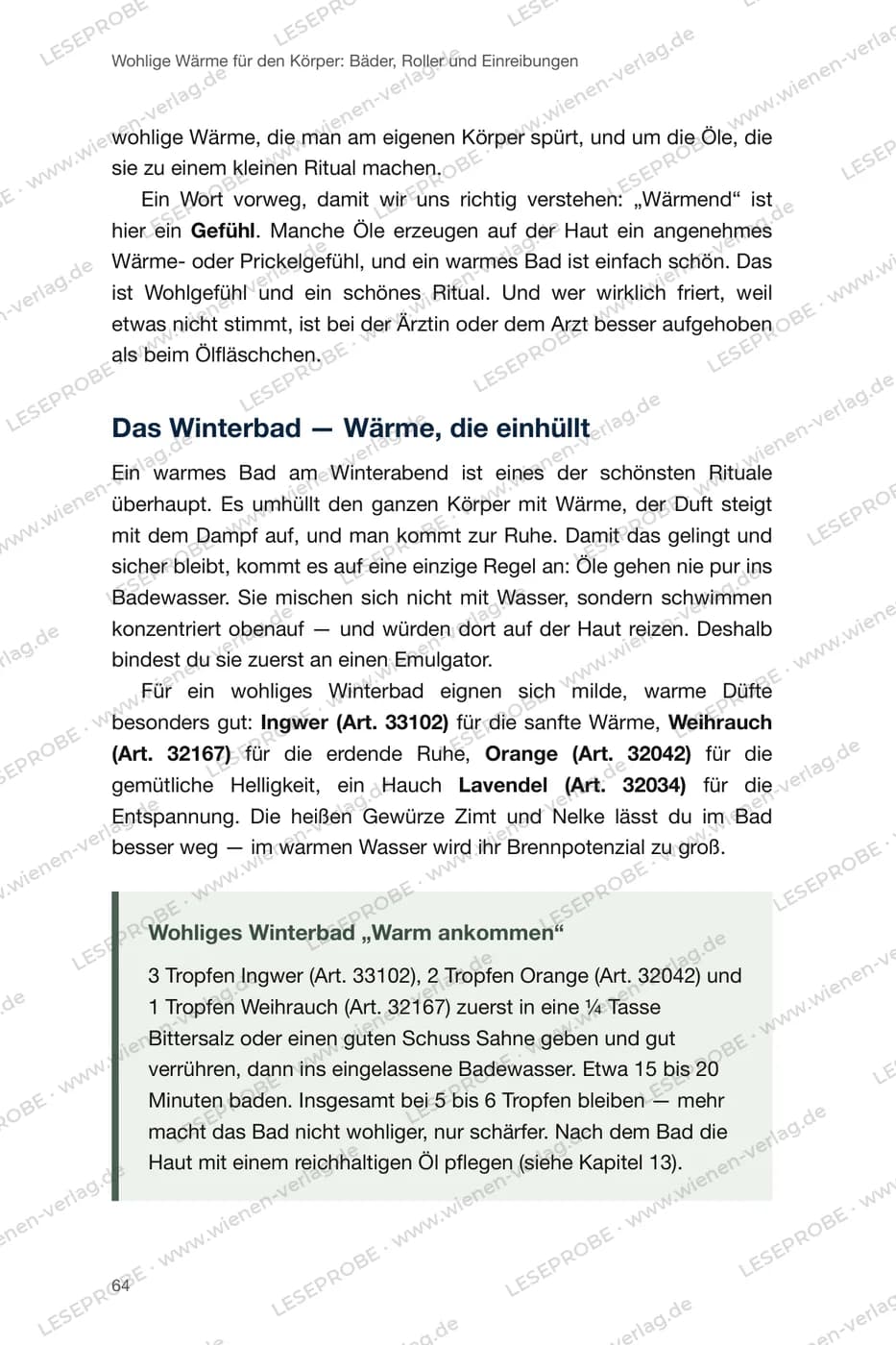 Öle richtig ins Bad geben aus „Ätherische Öle für die kalte Jahreszeit“